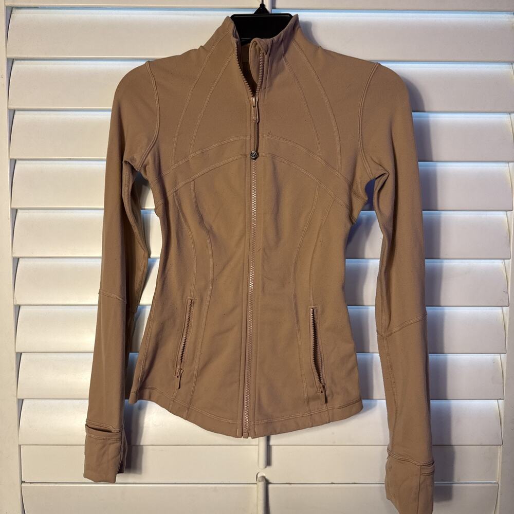 Lululemon Define Jacket Nulu Allspice Tan Size 2